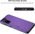 Jiunai Samsung S21 Case, Purple Credit Card Holder Wallet Shell Cover for Galaxy S21 5G 6.2''