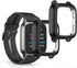 kwmobile Case for Garmin Venu Sq 2 Music/Sq 2, 2X TPU Silicone Fitness Tracker Cover (Black)