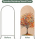 Jnbasdffb 6.6 Fall Tree Modern Wedding Arch Cover,Stretchy Spandex Arch Backdrop Stand Covers FT,Abstract Art Oil