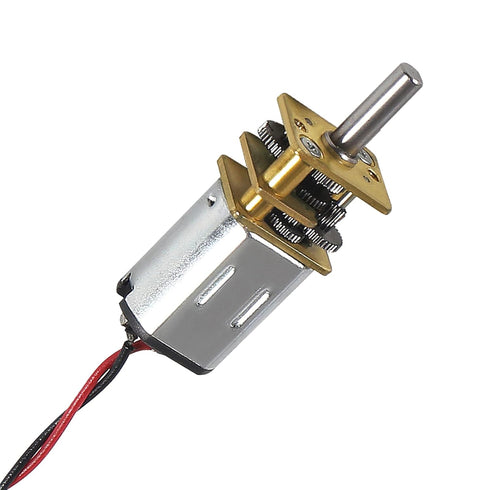 DWEII 4Pcs N20 3V-6V Mini Micro Gear Motor DC Slow Speed Full Metal Gearbox DIY Robot Car DIY Engine Toys