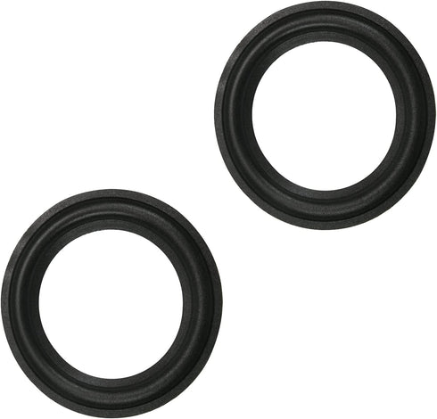 Fielect 2Pcs 3.5inch Foam Speaker Edge Surround Rings Replacement Kit for Speaker Repair, Black