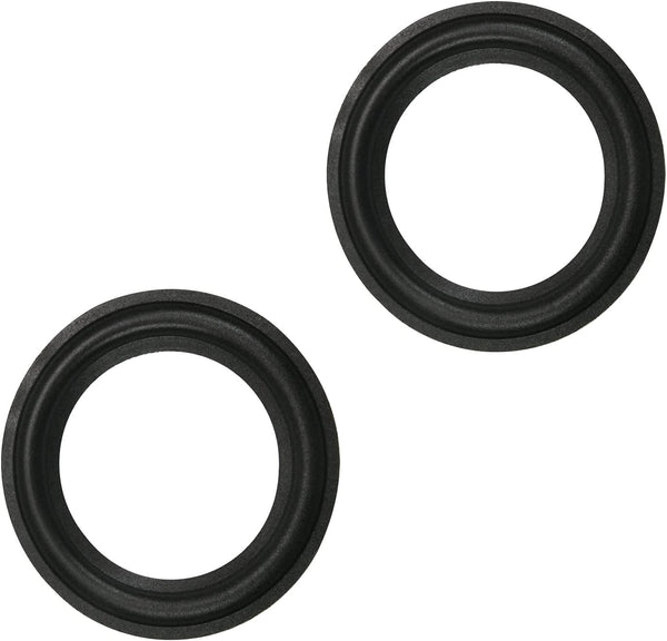 Fielect 2Pcs 3.5inch Foam Speaker Edge Surround Rings Replacement Kit for Speaker Repair, Black