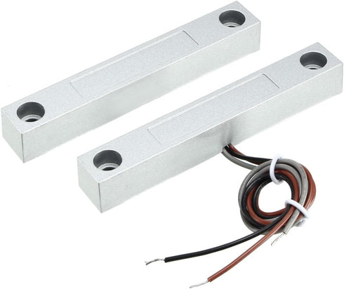 uxcell Rolling Door Contact Magnetic Reed Switch Alarm with 3 Wires for N.O./N.C. Applications MC-58