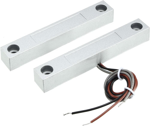 uxcell Rolling Door Contact Magnetic Reed Switch Alarm with 3 Wires for N.O./N.C. Applications MC-58