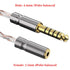 Geekria 4.4MM Male to 3.5MM Female Headphones Plug Adapter, Copper and Silverplated Audio Dongle