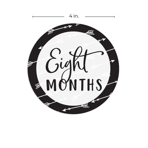 Baby Milestone Signs, Black and White Monthly Milestones, Geometric Infant Photo Prop for Newborns