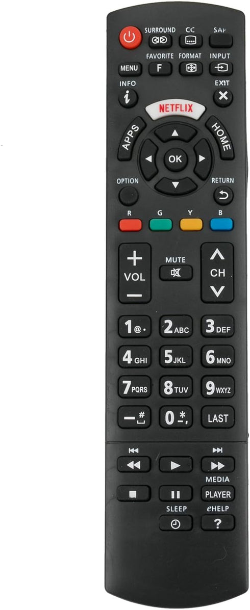New N2QAYB001013 Remote for Panasonic Smart TV - Compatible with TC-50CX600, TC-55CX650, TC-60CX800, and More