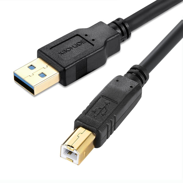 XBOHJOE USB Printer Cable 3.3ft USB 2.0 Type A Male to B Male