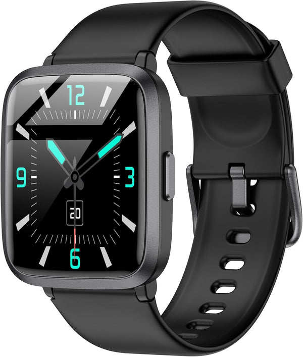 Kummel Smart Watch, Fitness Tracker with Blood Oxygen, Heart Rate & Sleep Monitor, Waterproof Watch for Men Women