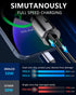 USB C Car Charger, 50W 2-Port Super Fast Adapter with 4ft Type C Cable, PD 30W & PD 20W for iPhone 15 14/Galaxy S24