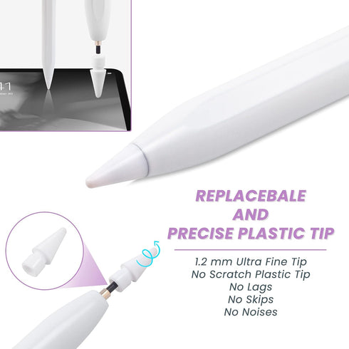 iPad Pencil 10th Generation for Apple iPad, Fast Charging Stylus Pen with Palm Rejection and Tilt Sensitivity