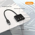 Cubilux Dual TRS Microphone to USB Connector, Type C to 2-Way MIC Adapter for iPad Pro, Samsung S24, Pixel 8/7/6 Pro