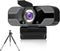 Jinpei 2K QHD Webcam with Privacy Cover, Microphone, Web Computer Camera, Plug and