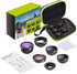 Phone Camera Lens, 6 in 1 Clip on Lens Kit with Fisheye, Macro, Wide Angle, Zoom, Polarization, and Starlight Lenses