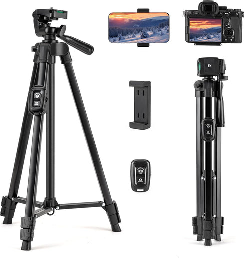 Fotopro Camera Tripod, 51'' Lightweight Portable Travel Tripods for Camera and Phone with