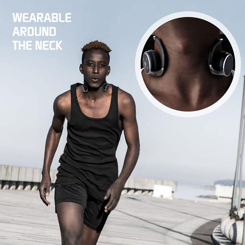 Small Bluetooth Headphones - Wireless Sports Headset with Built-in Microphone, Crystal-Clear Sound, 12-Hour Battery