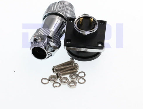 DRRI WS16 f16mm 2pin 3pin 4pin 5pin 6pin 7pin 9pin Metal Square Flange Panel Mount Aviation Cable Connector