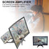 12" 3D Curved HD Screen Magnifier for Cell Phone with Foldable Stand, Compatible with All Smartphones
