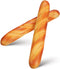 Garneck 2pcs Realistic Fake Bread Loaves Artificial French Bread Set - Faux