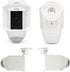 Silicone Skin Case Cover for Ring Spotlight Cam Battery or Solar, 2 Pack, White, UV Weather Protection