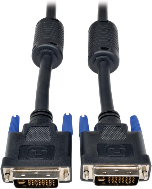 Tripp Lite DVI-I Dual Link Digital and Analog Monitor Cable (DVI-I M/M), 6-ft., 2560 x 1600, Black (P560-006-DLI)