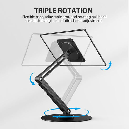 UPERFECT 1018.5 7575mm 360 4.4 lbs, Portable Magnetic VESA Stand, All-Aluminum Adjustable Arm for Devices, VESA