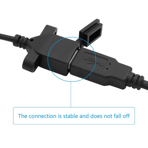 RIIEYOCA USB 2.0 Female 4pin Bare Wire Pigtail Cable with Dust Cap for DIY USB Equipment Repair and Replacement.
