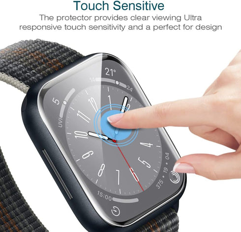 LK 6 Pack for Apple Watch 41mm / 40mm Screen Protector (Series 8 & 7 & 6) - Self-Healing, Ultra-thin, Bubble Free