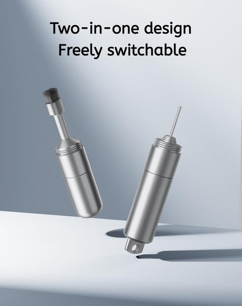 Headset 1-Pack) Mobile Phone SIM Card Removal Tool, Earphone Cleaning Kit, Premium Keychain, Bluetooth Cleaner (Silver