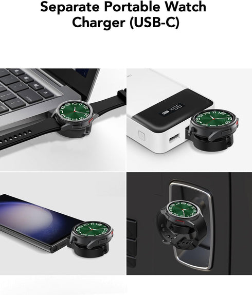 4 in 1 Wireless Charger with Alarm Clock, Compatible for Galaxy S24/Ultra/S24+/S23/Note 20/Z Flip 6/5, Galaxy Watch