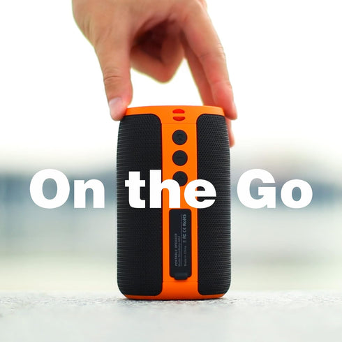 MusiBaby Bluetooth Speaker, Waterproof Wireless Outdoor Portable Speaker with Stereo Sound, Booming Bass, Bluetooth