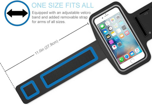 MMOBIEL Arm Phone Holder for Running - Compatible with iPhone 15/14/13 Mini/12 Mini/SE 2020/8/7/6