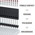 IWISS 1550PCS Dupont Connector Kit, 2.54mm Pitch Wire-to-Wire, Includes Pin Headers, Jumper Wire, Crimp Pins