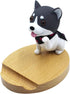 Amamcy Cute Dog Cell Phone Holder Stand Wooden Smartphone Desk Holder for Mobile Phones Animal Phone Stand Desk