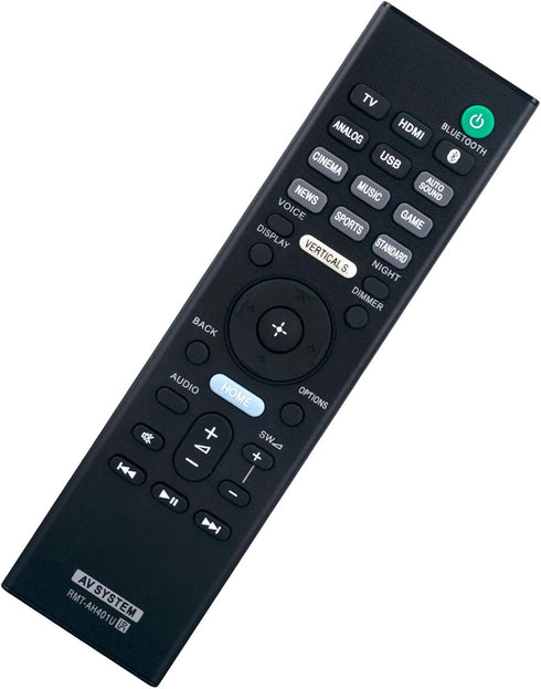RMT-AH401U Replaced Remote Control for Sony Audio Soundbar - Fit for RMTAH401U HTX9000F SAWX9000F