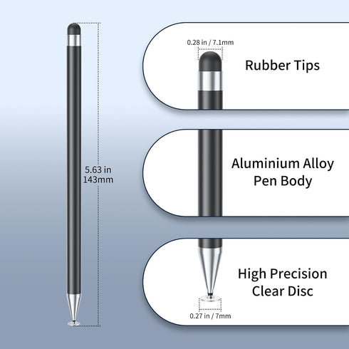 GCHMDE 6 2-in-1 Stylus Pen for Touchscreen, PCS Stylus High Precision and Sensitivity, Suitable
