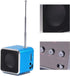Fosa Digital Portable Mini Speaker for Music MP3/4 Player, FM Radio for Outdoors & Indoors (Blue)