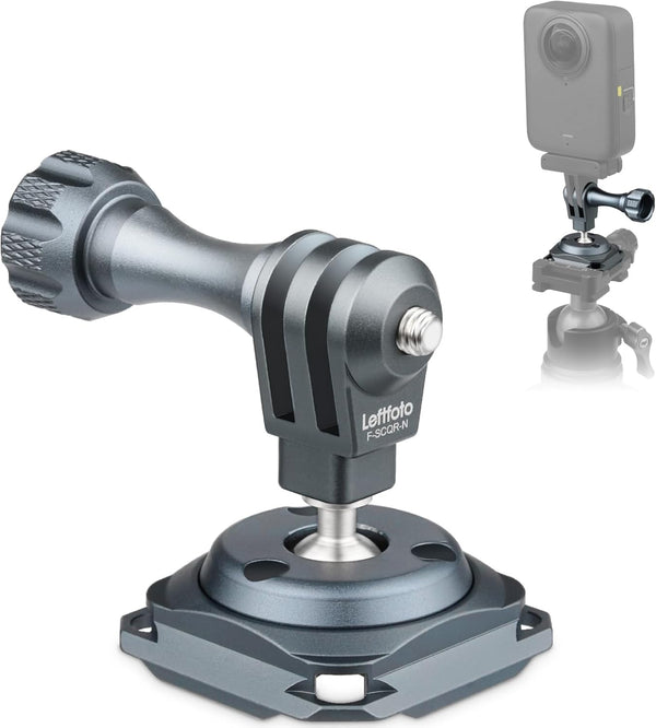 Leftfoto Action Camera Mount Holder Arca Type Clamp Base for GoPro for DJI