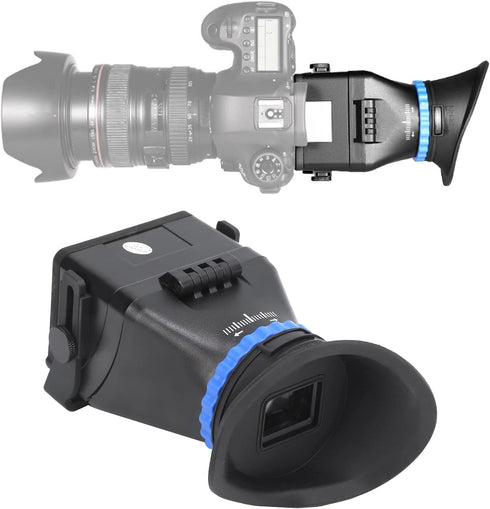 Professional 3X Magnification Camera Viewfinder, Adjustable LCD Viewfinder for 3in/3.2in Screens, DSLR/SLR Camera