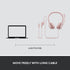 Logitech H390 Wired Headset for PC/Laptop, Stereo Headphones with Noise Cancelling Microphone, USB-A, Rose