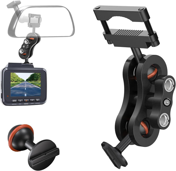 RNVEASS Dash Cam Mount, Aluminum Rearview Mirror Bracket Installation Kit, for Rove R2-4K,