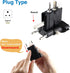 ROAD WARRIOR Universal Travel Plug Adapter Europe/UK/Australia/USA/India/China Compact Black