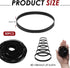 TNJPSEK Cassette 4mm) Player Belts Replacement Kit, Mixed Flat Rubber Belts for Recorder Repair and Maintenance, Audio