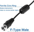 CHHLIUT 75 16ft Universal FM Radio Dipole Antenna Screw F Male Plug for Home AV Audio Stereo Receiver Indoor Ohm