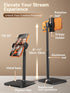 tounee 8-11" 17/16/15, 4-7" Phone Stand for Desk, Height Adjustable Cell Phone Holder for Live Streaming, Video