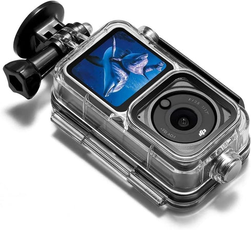 Action 2 Waterproof Case Diving Shell 45m Environmentally Friendly Housing Cover Camera Dual Screen for Osmo Action 2
