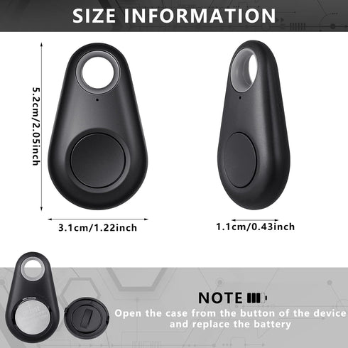 Flutesan 8 Packs Portable GPS Tracking Mobile Tracking Anti Loss Smart Device Key Finder Locator GPS Tracker Device