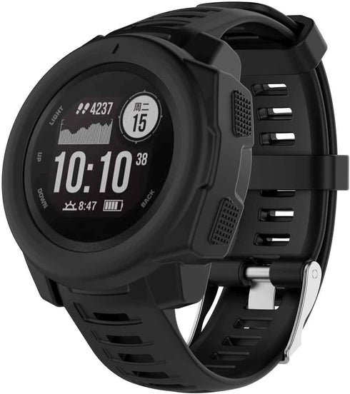 SplenSun Compatible Silicone Protective Cover for Garmin Instinct, Anti-Scratch Bezel Protector, 6 Packs