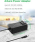 Arkare 12V 5A 60W 100-240V 12V 5Amp 4A 3A 2A 1A 5.5x2.5mm 3D 10TIPS 4.9FT Power Supply Adapter AC to DC Power Cord