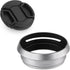 Haoge LH-X53W 3in1 Lens Hood with Adapter Ring and Cap Set for Fujifilm x100vi, X70, X100 Series Cameras